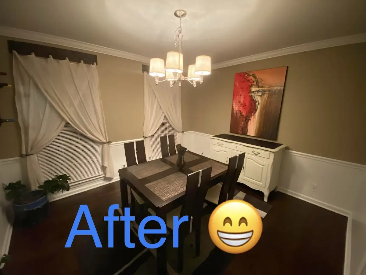 Professional dining room restoration after water damage in Lyon